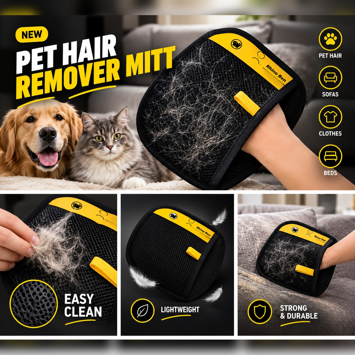 Hair Removal Cleaning Glove
