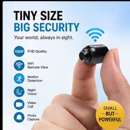 Mini 1080P WiFi Camera – Smart Security Anywhere 📹